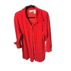Vintage Capistrano Red Button-Down Shirt